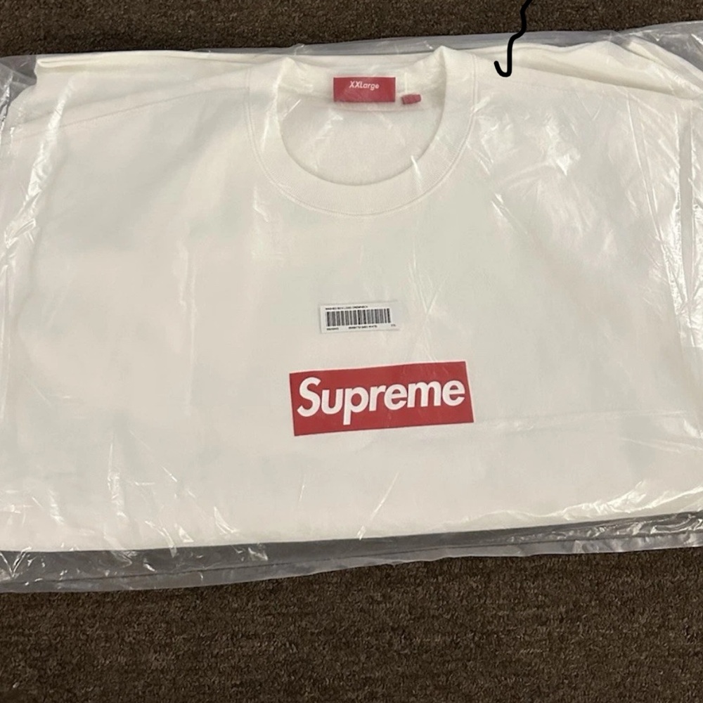 Supreme Red and White Tee